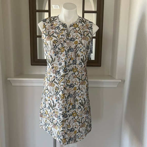Tory Burch Jacquard Dress, Floral Mini Cocktail Party Size 8, New with Tag $698 - Picture 15 of 16